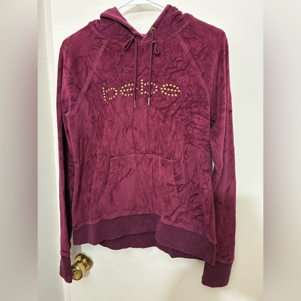 Bebe Sport velour pullover hoodie Size M